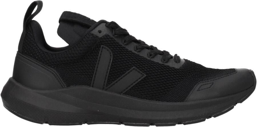 Veja Zwarte Stoffen Atletische Sneakers
