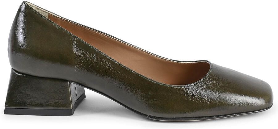 Versace 1969 Abbigliamento Sportivo Srl Milano Italia V Italia ballerina met hak voor dames Sofia Naplack Verde Bottiglia
