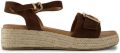 V.gan August Espadrille Wedge Sandalen - Bruin