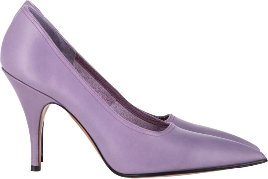Victoria Beckham Pre-owned Victoria Beckham Puntige Hak Pump in Paars Leer