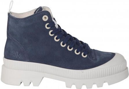 Walk in the Park 5252 suede sneaker donker Blauw