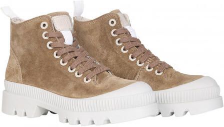 Walk in the Park 5252 suede sneaker licht bruin