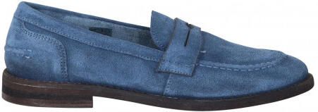 Walk in the Park D104 jeans blauw suède mocassins