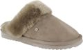 Warmbat Flurry suede moss dames pantoffel (open hiel) - Groen