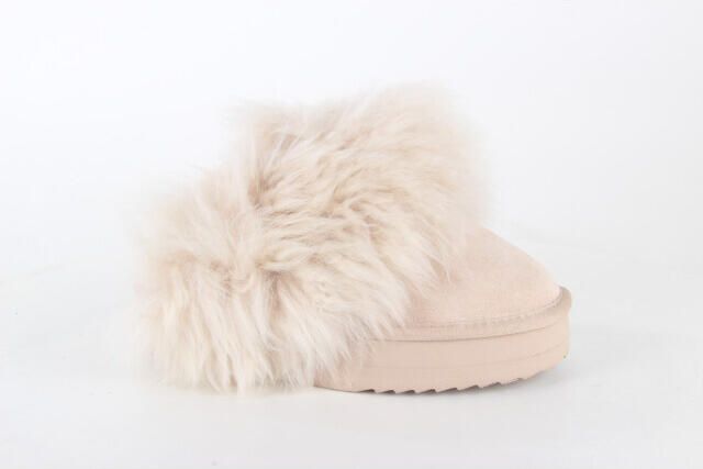 Warmbat Wagga plateau blush dames pantoffel (open hiel)