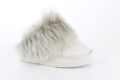 Warmbat Wagga plateau cement dames pantoffel (open hiel) - Grijs
