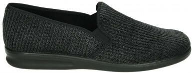 Westland Pantoffel belfort stof 15522 65 100 schwarz