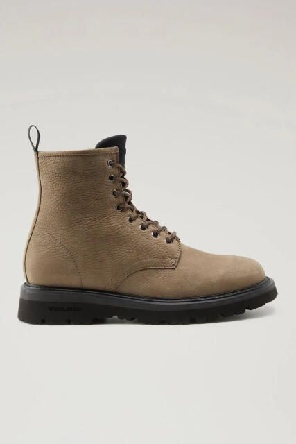 Woolrich Men new city boots nubuck mud