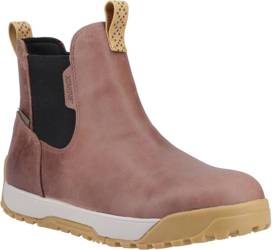 XTRATUF Enkel Deck Boot Leer Heren Bruine Wellington Boots