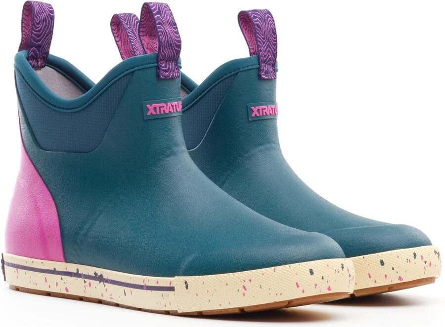 XTRATUF Enkel Deck Camp Laars Rubber Dames Teal Wellington Boots