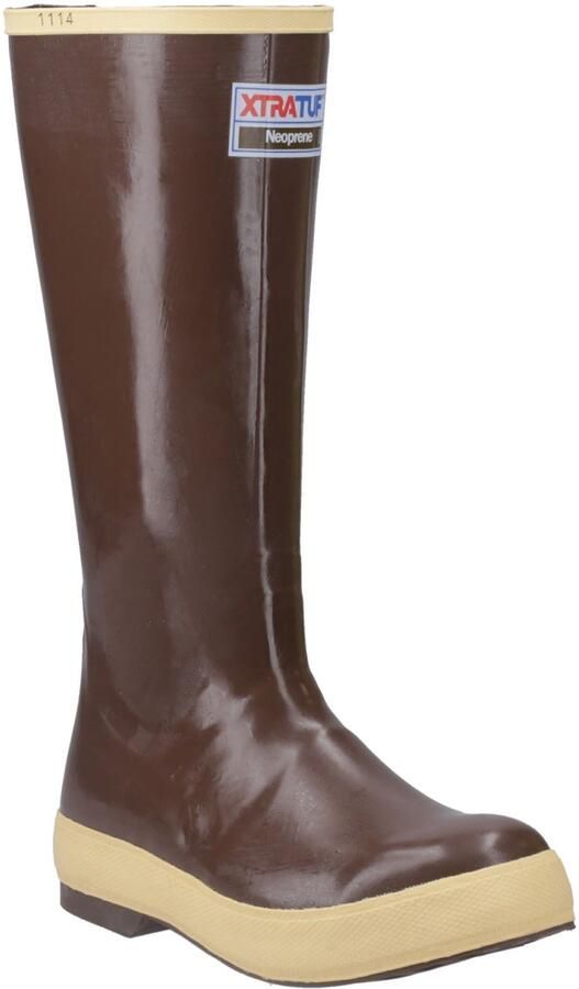 XTRATUF Legacy 15 Plain Toe Rubber Copper Tan Wellington Boots"