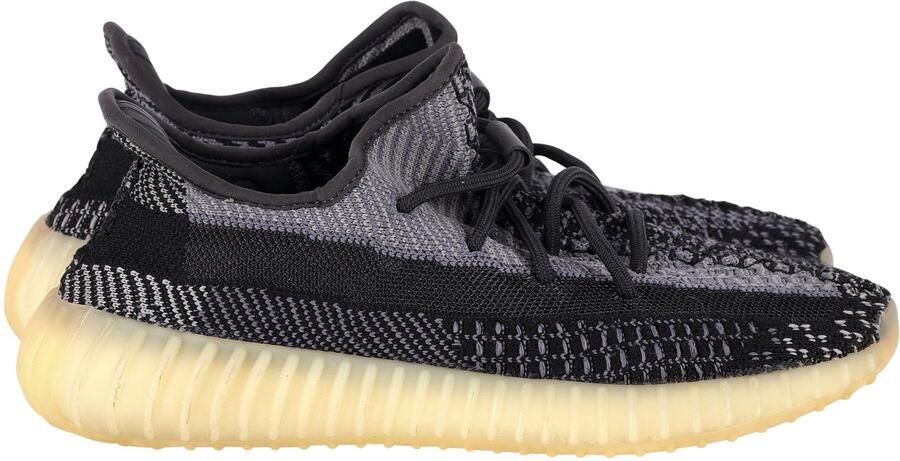 Yeezy Adidas Boost 350 V2 Sneakers in 'Carbon' in Lichtgrijs Primeknit
