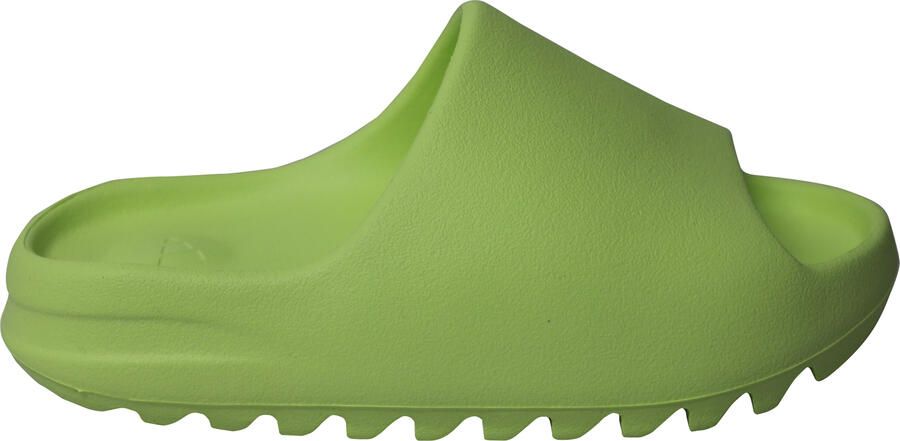 Yeezy Adidas slippers in glow-in-the-dark plastic