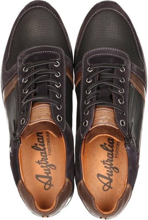 Australian Footwear Browning Sneakers Widht H Zwart Black brown navy - Foto 4