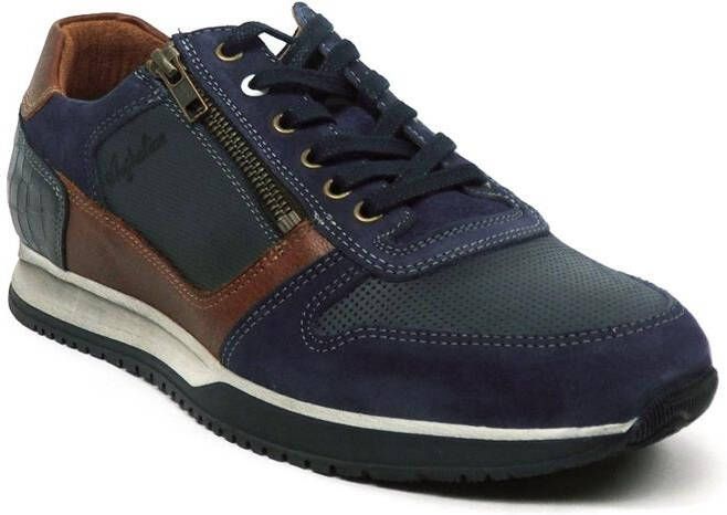 Australian Footwear Heren Sneakers Australian Browning Ocean Blue Cognac Blauw - Foto 7