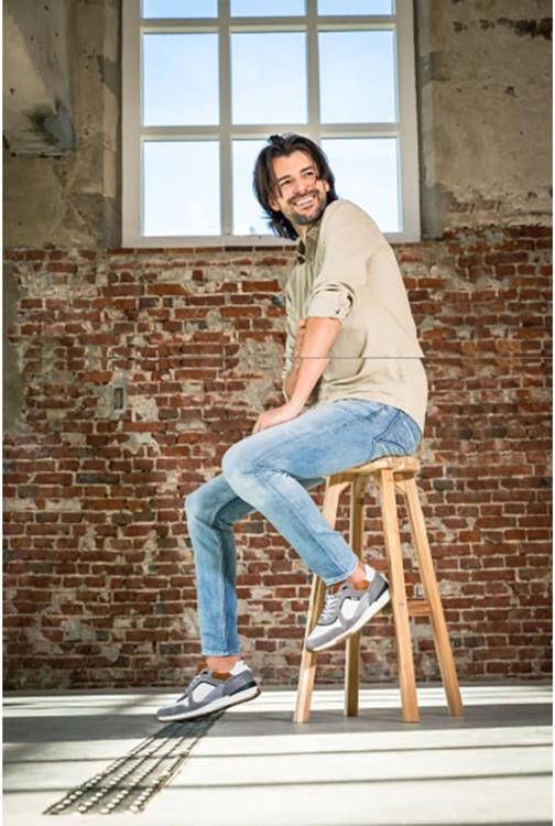 Australian Frederico Lage sneakers Leren Sneaker Heren Grijs - Foto 6