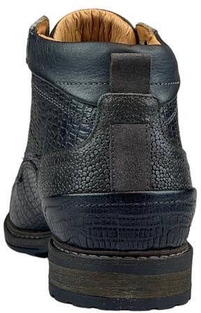 Australian Heren Slangenprint Leren Laarzen Montenero Black Heren - Foto 7