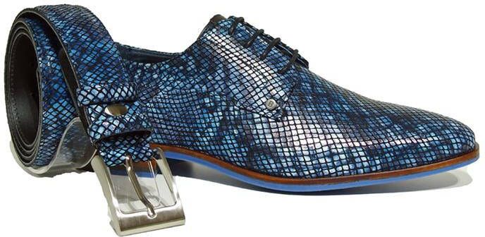 Berkelmans MARANELLO 221005211 Volwassenen Heren veterschoenNette herenschoenen Blauw - Foto 3