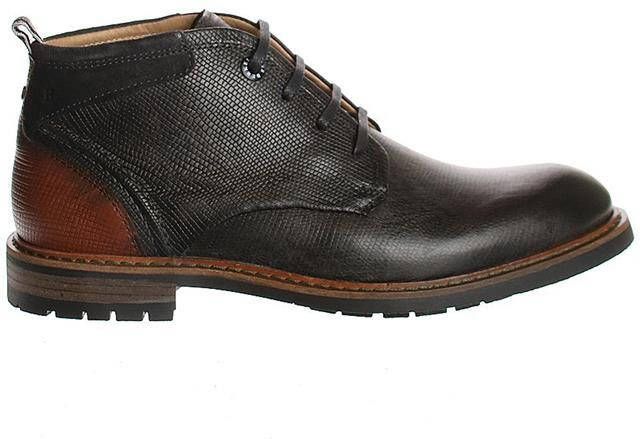 Berkelmans Oporto Light Grey Denim 2220340196 Jeansgrijze veterboots wijdte G - Foto 4