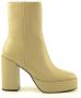 BiBi Lou 521p10vk Enkellaarsjes Enkelboots met rits Dames Taupe - Thumbnail 4