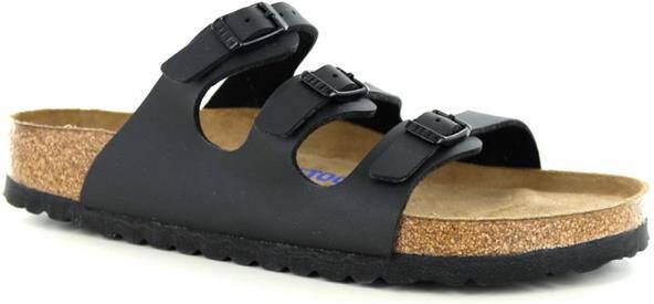 Birkenstock Florida SFB Regular Zwart Slippers Dames Size : - Foto 6