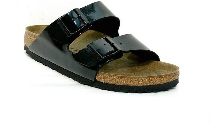 Birkenstock Arizona Slippers Black Patent Narrow fit | Zwart | Imitatieleer - Foto 12