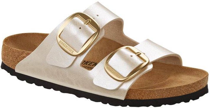 Birkenstock Arizona Dames Slippers Graceful Pearl White Narrow fit | Wit | Imitatieleer - Foto 10