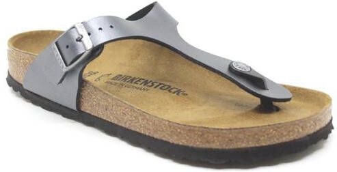Birkenstock Gizeh Dames Slippers Metallic Black Regular fit | Zwart | Imitatieleer - Foto 7