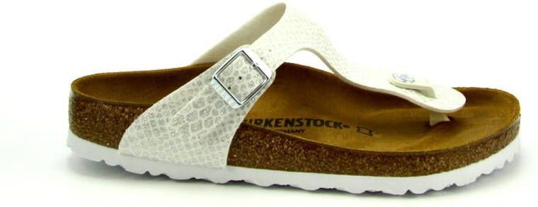 Birkenstock Gizeh norHeren vrouwelijke Birko Flor White Wit Dames - Foto 12