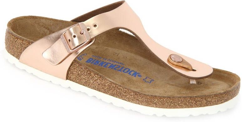 Birkenstock Gizeh Nl Wb Womens Metallic Copper Schoenmaat 35 Slides 1005048 - Foto 11