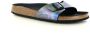 Birkenstock Madrid Dames Slippers Iridescent Black Regular fit | Zwart | Microvezel - Thumbnail 4