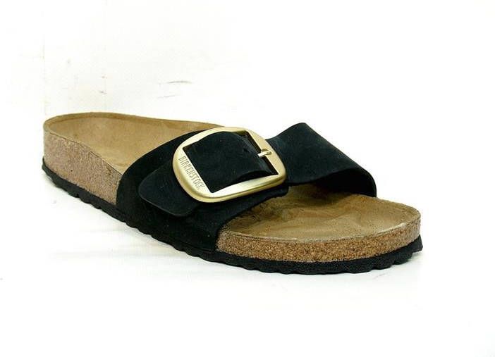 BIRKENSTOCK Slippers Dames Madrid Big Buckle Maat: 39 Materiaal: Nubuck Kleur: Zwart - Foto 19