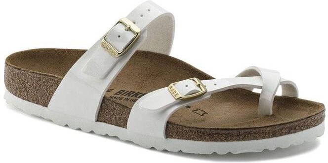 Birkenstock Mayari Dames Slippers White Patent Regular fit | Wit | Imitatieleer - Foto 6