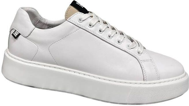 BLACKSTONE Lage Sneakers Heren Xg10 Leer Blauw wit gestreept - Foto 9
