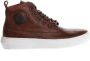 BLACKSTONE Hoge Sneakers Heren Aspen Maat: 47 Materiaal: Leer Kleur: Bruin - Thumbnail 3