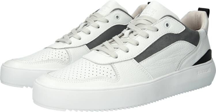 BLACKSTONE Lage Sneakers Heren Mykel Maat: 43 Materiaal: Leer Kleur: Wit - Foto 11