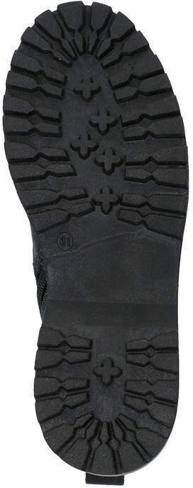 Braqeez Belle Boot Meisjes Biker Boots Zwart Leer Veters - Foto 3