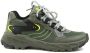 Braqeez 422923 569 Jongens Lage Sneakers Groen Leer Veters - Thumbnail 2