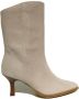 Bruin Tinten New Kole 34262 Enkelboots Enkellaarsjes Dames Beige - Thumbnail 5