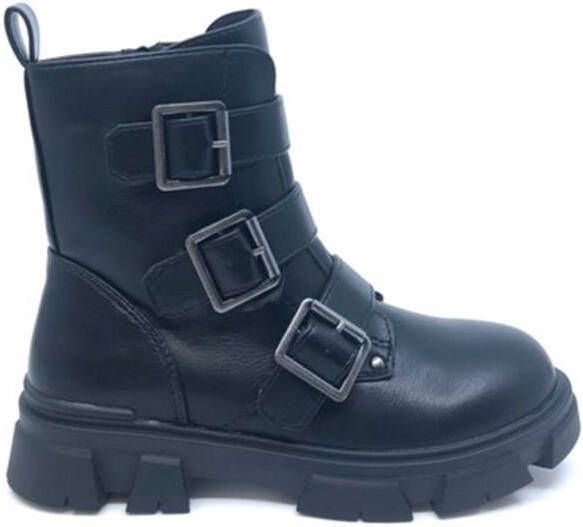 Bullboxer Aaf504 Veterboots Laarzen Met Veters Zwart - Foto 13