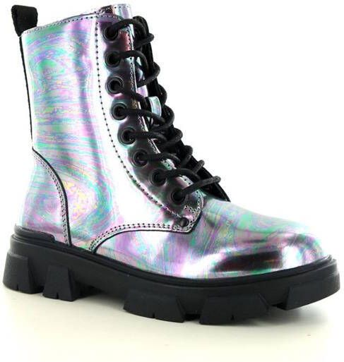 Bullboxer Aaf504 Veterboots Laarzen Met Veters Meisjes Multi - Foto 4