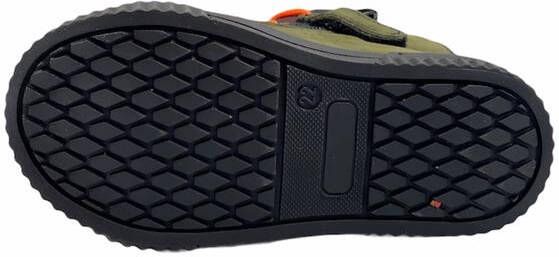 BunniesJR Bunnies JR 221663-569 Jongens Hoge Sneakers Groen Oranje Leer Veters - Foto 4