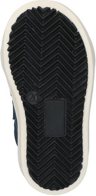 BunniesJR Bunnies JR Patrick Pit Hoge Sneakers Blauw Leer Klittenband - Foto 3