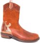 Bunnies JR -- Bunnies JR 221825-513 Meisjes Cowboy Boots Bruin Leer Ritssluiting - Thumbnail 3
