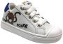 BunniesJR Bunnies JR 222230-541 Jongens Lage Sneakers Wit Print Leer Veters - Thumbnail 3