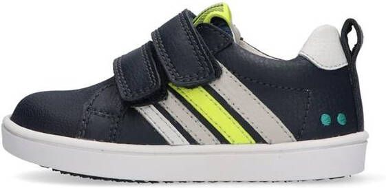 BunniesJR Bunnies JR 222321-529 Jongens Lage Sneakers Blauw Leer Klittenband - Foto 4