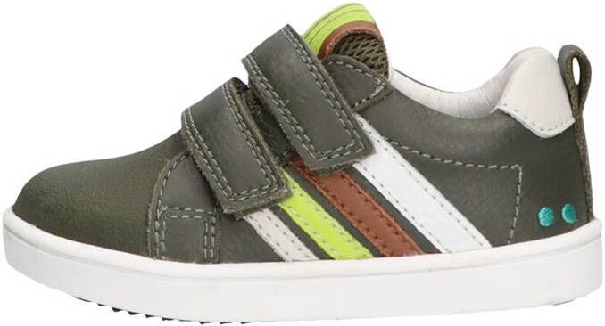 BunniesJR Bunnies JR Laurens Louw Jongens Lage Sneakers Bruin Leer Klittenband - Foto 3