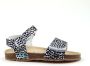 BunniesJR Bunnies JR 222408-500 Meisjes Sandalen Wit Print Imitatieleer Klittenband - Thumbnail 2