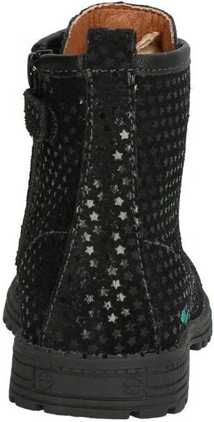 BunniesJR Bunnies JR Thijs Trots Meisjes Biker Boots Zwart Suède Veters - Foto 2