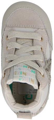 BunniesJR Bunnies JR 223125-401 Meisjes Babysneakertjes Wit Print Leer Veters - Foto 2